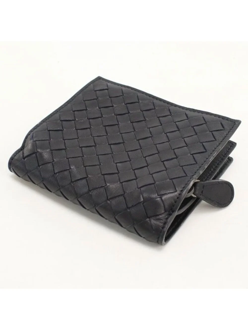Bottega Veneta Intrecciato Bifold Wallet Lambskin